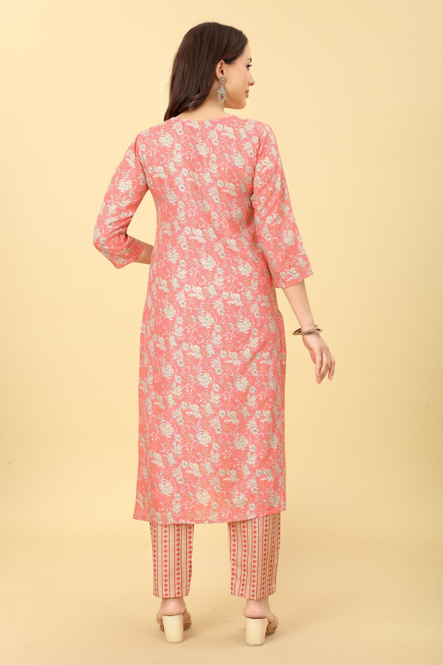 Printed Cotton Kurta Pant Set