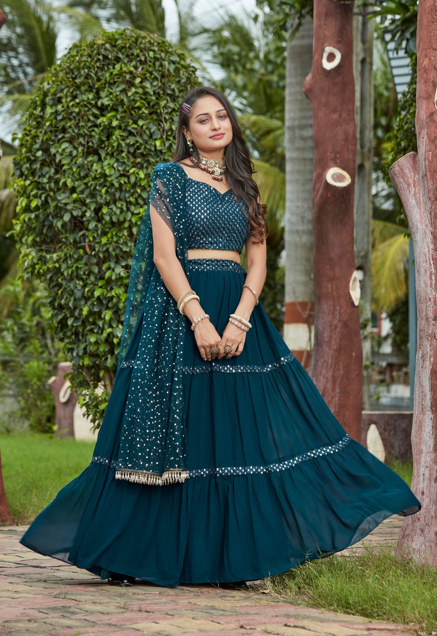 Ready to Wear Lehenga & Blouse With Dupatta