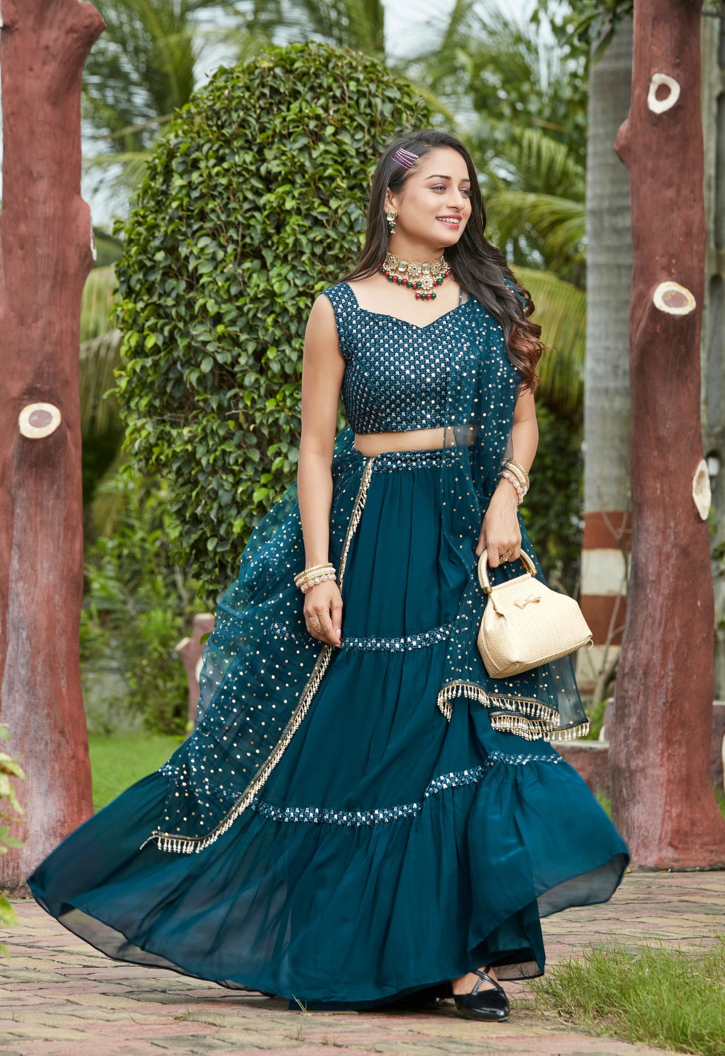 Ready to Wear Lehenga & Blouse With Dupatta