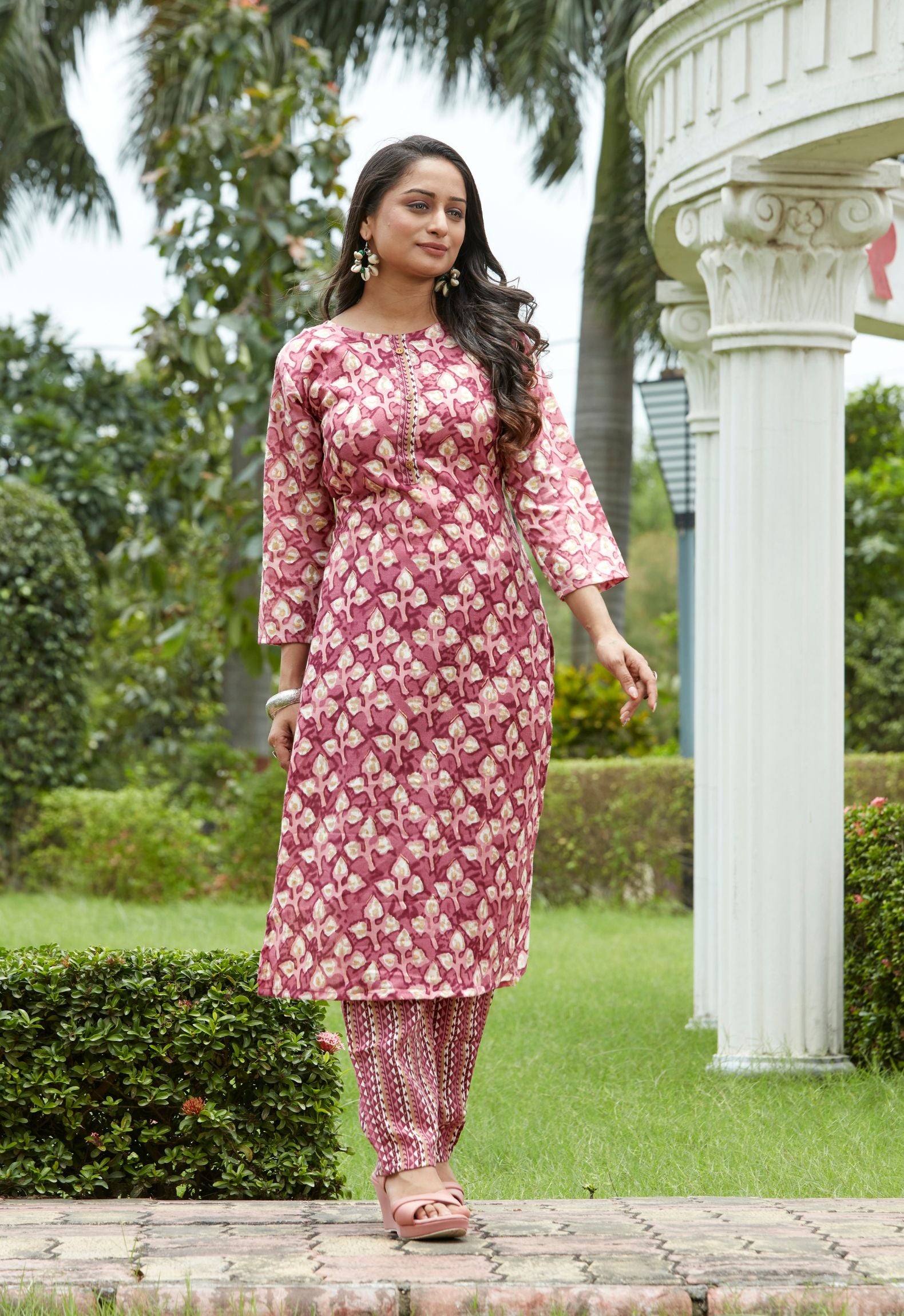 Cotton Kurti Pant Set with Dupatta - PREMROOP – Premroop