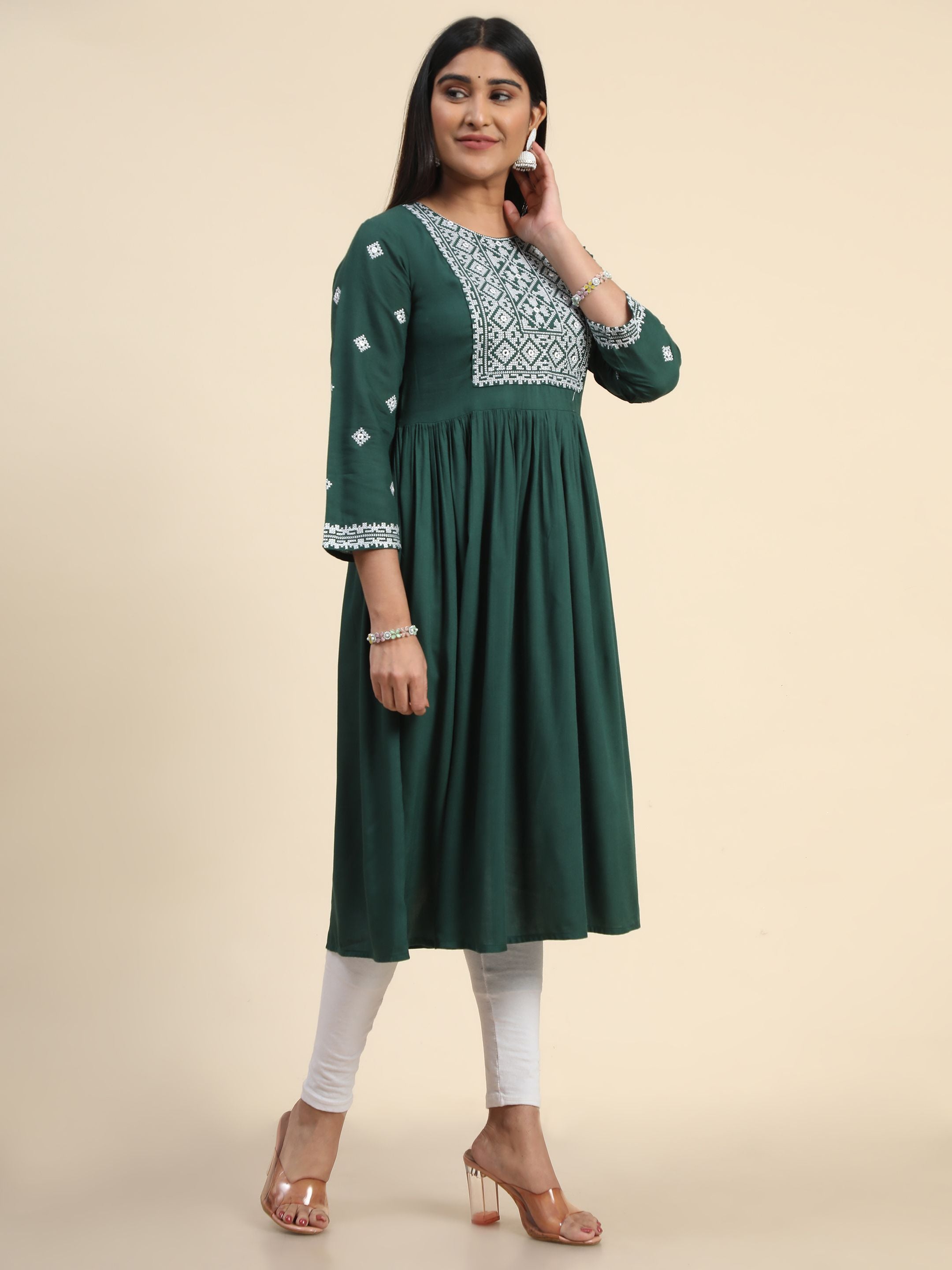 shruti spark vol-3 trendy designer full flared kurtis catalogue online  dealer surat